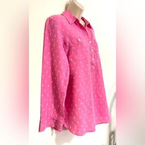 Talbots Pink Women's Button-Up Top